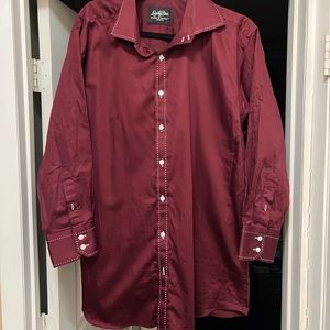 Lansky Bros mens button down shirt
